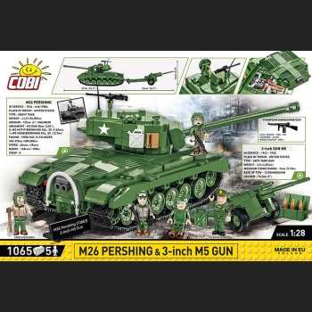M26 Pershing 1065 Kl. 1:28 WWII3-inch M5 Gun